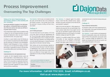 Process Improvement – Overcoming The Top Challenges